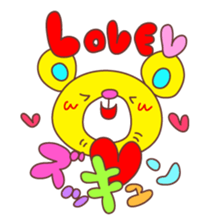 Cute Love Bear sticker #8029685