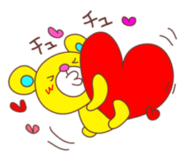 Cute Love Bear sticker #8029691