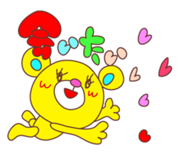 Cute Love Bear sticker #8029695