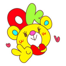 Cute Love Bear sticker #8029696