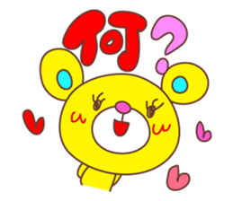 Cute Love Bear sticker #8029700