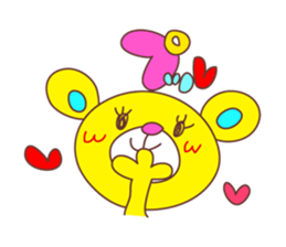 Cute Love Bear sticker #8029708