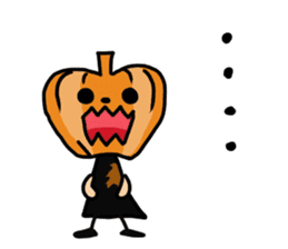 Friends of ghost and pumpkin sticker #8029858