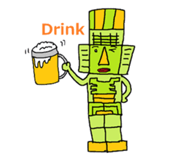 Big Head,Ormeca and Tall,Toltec culture sticker #8030220