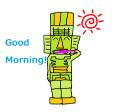 Big Head,Ormeca and Tall,Toltec culture sticker #8030221