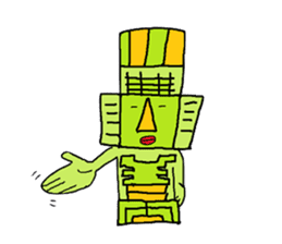 Big Head,Ormeca and Tall,Toltec culture sticker #8030223