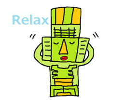 Big Head,Ormeca and Tall,Toltec culture sticker #8030227