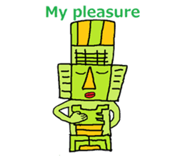 Big Head,Ormeca and Tall,Toltec culture sticker #8030231