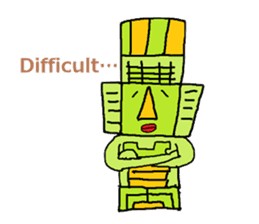 Big Head,Ormeca and Tall,Toltec culture sticker #8030232