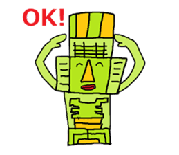 Big Head,Ormeca and Tall,Toltec culture sticker #8030238