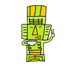 Big Head,Ormeca and Tall,Toltec culture sticker #8030240