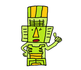 Big Head,Ormeca and Tall,Toltec culture sticker #8030243