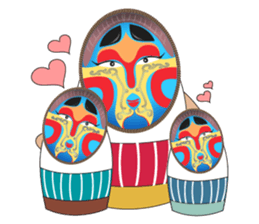Matryoshka Masks sticker #8031511