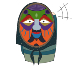 Matryoshka Masks sticker #8031514