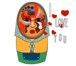 Matryoshka Masks sticker #8031516