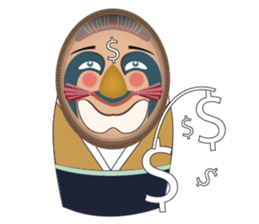 Matryoshka Masks sticker #8031517