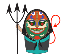 Matryoshka Masks sticker #8031525