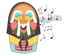 Matryoshka Masks sticker #8031527