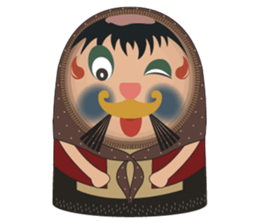 Matryoshka Masks sticker #8031535