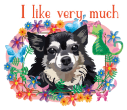 Dog Life 01 English version sticker #8031728