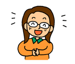 The farsighted woman sticker #8032537