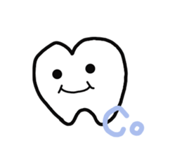 happy teeth so cute sticker #8032870