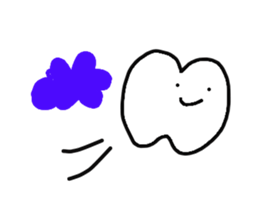 happy teeth so cute sticker #8032905