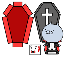 Cat life sticker. nekonya@Halloween sticker #8033384