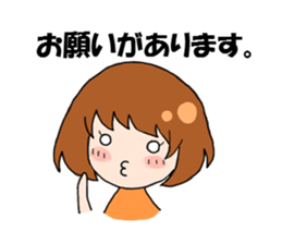 Daily conversation of girl sticker #8033474