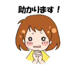 Daily conversation of girl sticker #8033479