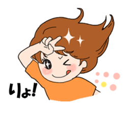 Daily conversation of girl sticker #8033480