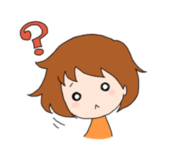 Daily conversation of girl sticker #8033481