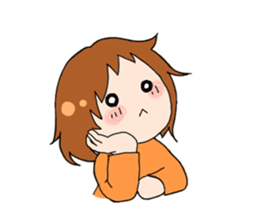 Daily conversation of girl sticker #8033485