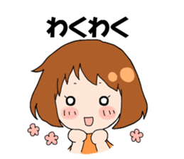 Daily conversation of girl sticker #8033488