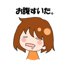 Daily conversation of girl sticker #8033489