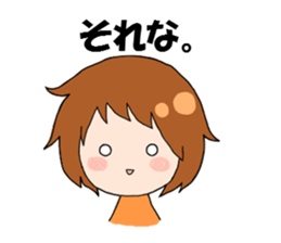 Daily conversation of girl sticker #8033492