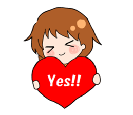 Daily conversation of girl sticker #8033493