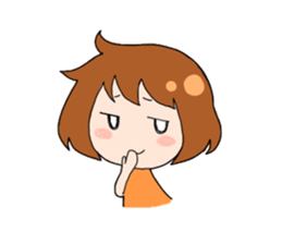 Daily conversation of girl sticker #8033499