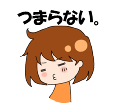 Daily conversation of girl sticker #8033500