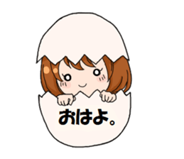 Daily conversation of girl sticker #8033506