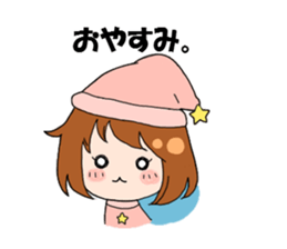 Daily conversation of girl sticker #8033507