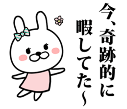 highly conscious rabbit sticker #8033548