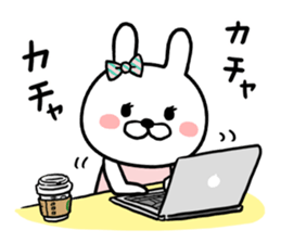 highly conscious rabbit sticker #8033585