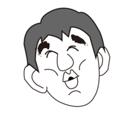 Expression of 40 faces sticker #8033790