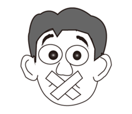 Expression of 40 faces sticker #8033807