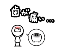 sick person sticker #8033920