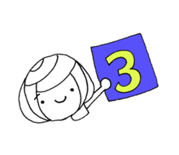 writing brush girl vol.6 sticker #8034312