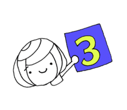 writing brush girl vol.6 sticker #8034312