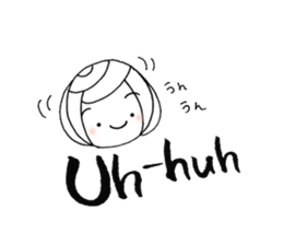 writing brush girl vol.6 sticker #8034318