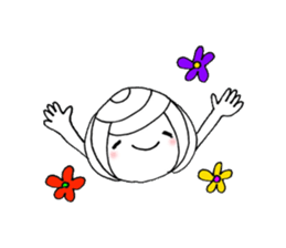 writing brush girl vol.6 sticker #8034324